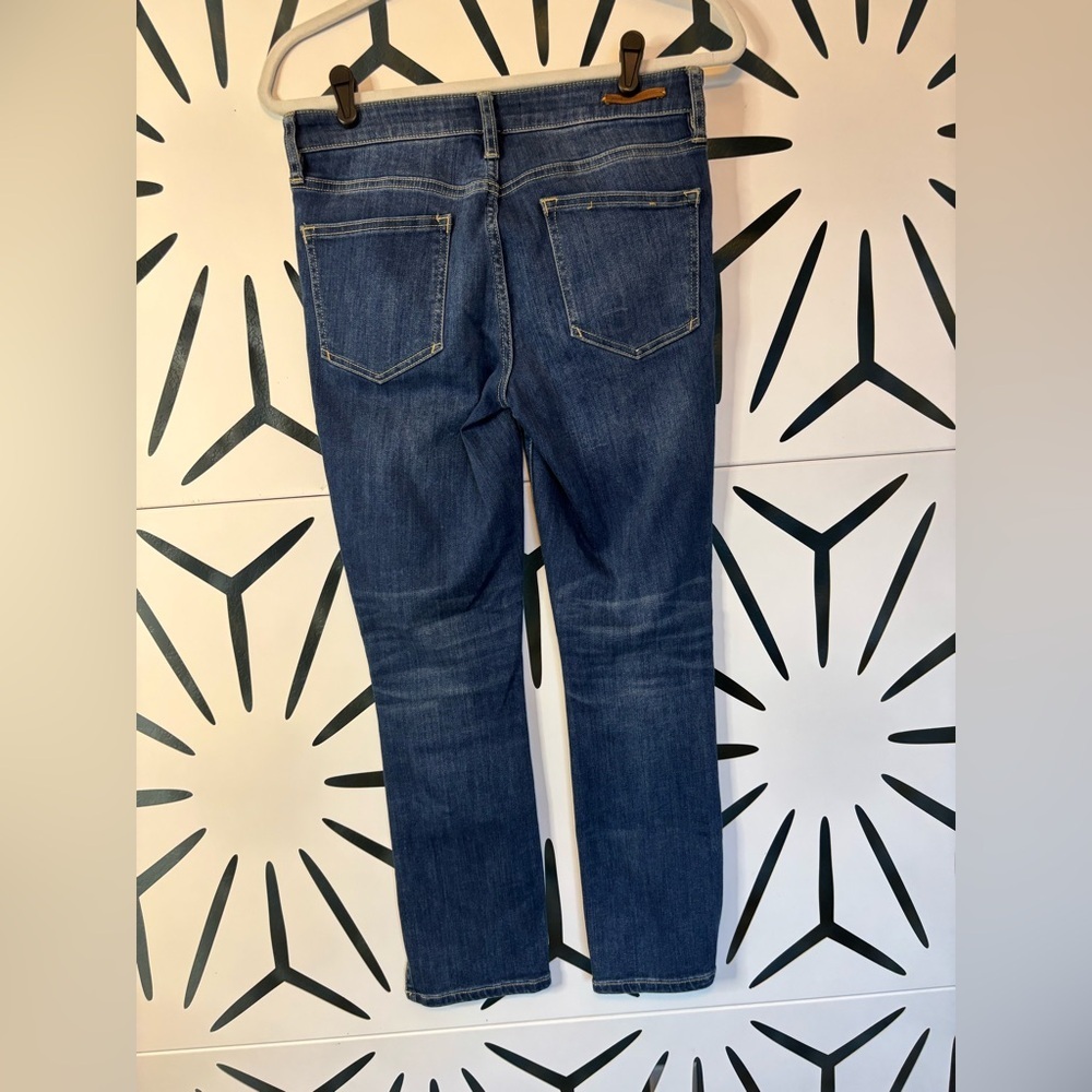 Anthropologie Pilcro & Letterpress Dark Blue Split-Ankle Jeans – Size 28 - Picture 6 of 15